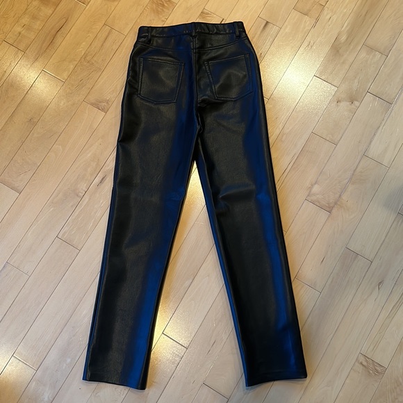 Wilfred Melina Vegan Leather Pants, Black, Size 6 - Picture 2 of 3